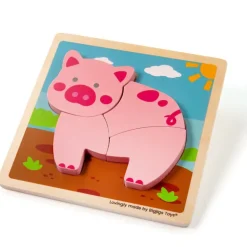 Chunky lift out Puzzle Pig