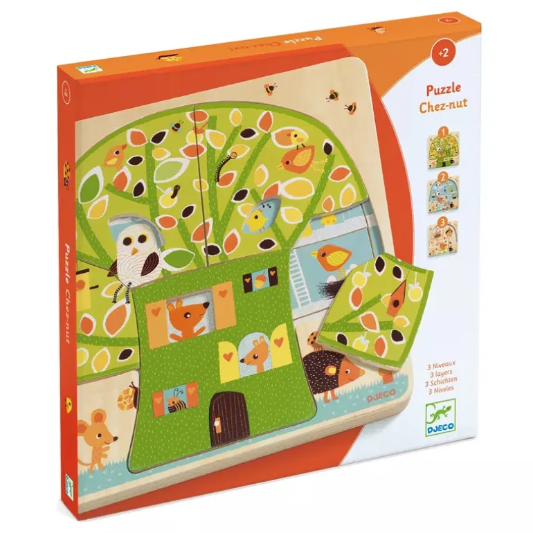 Djeco Chez Nut 3 layers Puzzle