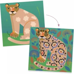 Djeco Clear Stamps Patterns and animals