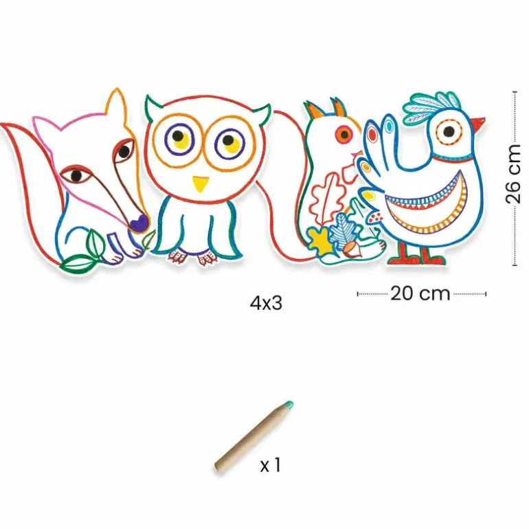 Djeco Colouring Forest Friends