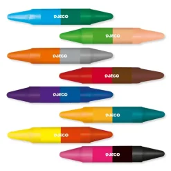 Djeco Colours For Little Ones 8 Twins Crayons