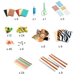 Djeco Colours For Little Ones Jungle Animal Creation Box