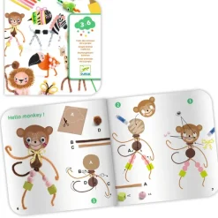 Djeco Colours For Little Ones Jungle Animal Creation Box