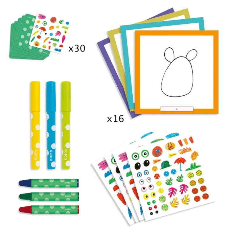 Djeco Drawing Together, Funny animals