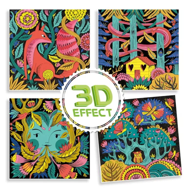 Djeco Felt Tips Brush Pens Set Fantasy Forest