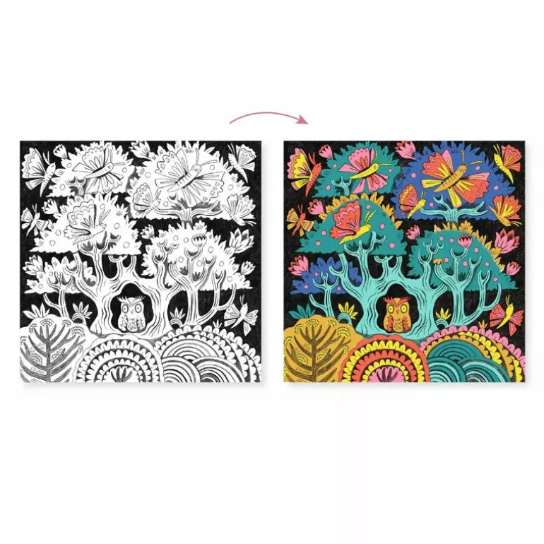 Djeco Felt Tips Brush Pens Set Fantasy Forest