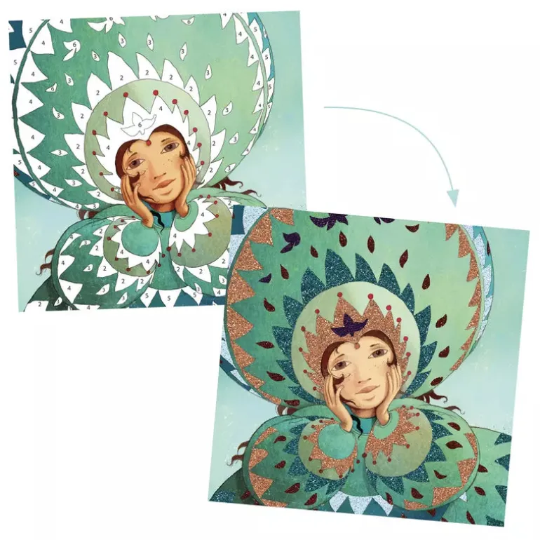 Djeco Glitter Board Gold and Silken