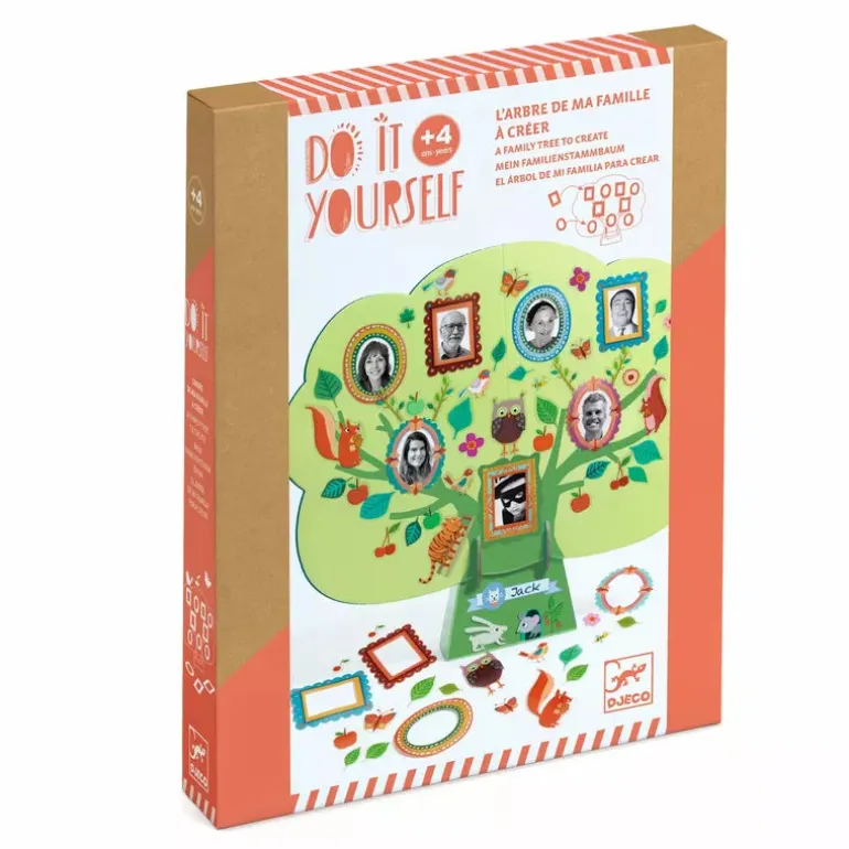 Djeco Mosaics & stickers A family tree to create