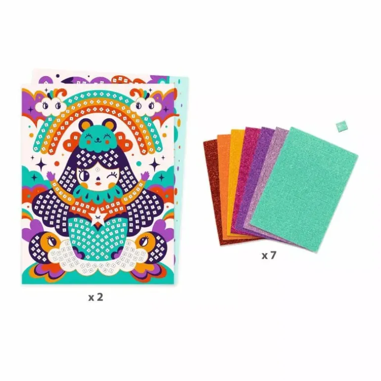 Djeco Mosaics Kokeshis