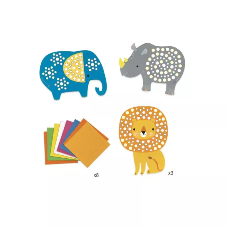 Djeco Mosaics Soft Jungle