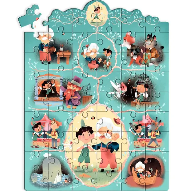 Djeco Puzzles Story Pinocchio - 54 pcs