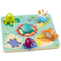 Djeco Relief Puzzle Lilo Turtle & Friends