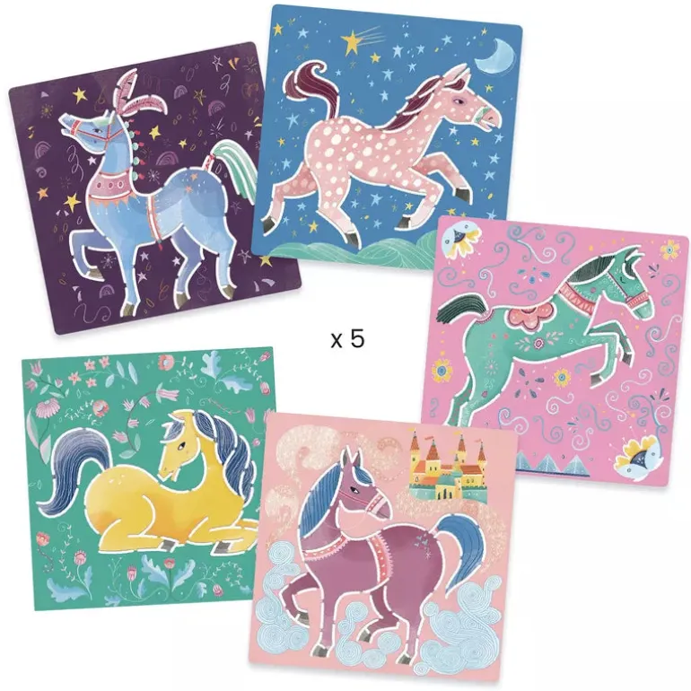 Djeco Stencils Horses