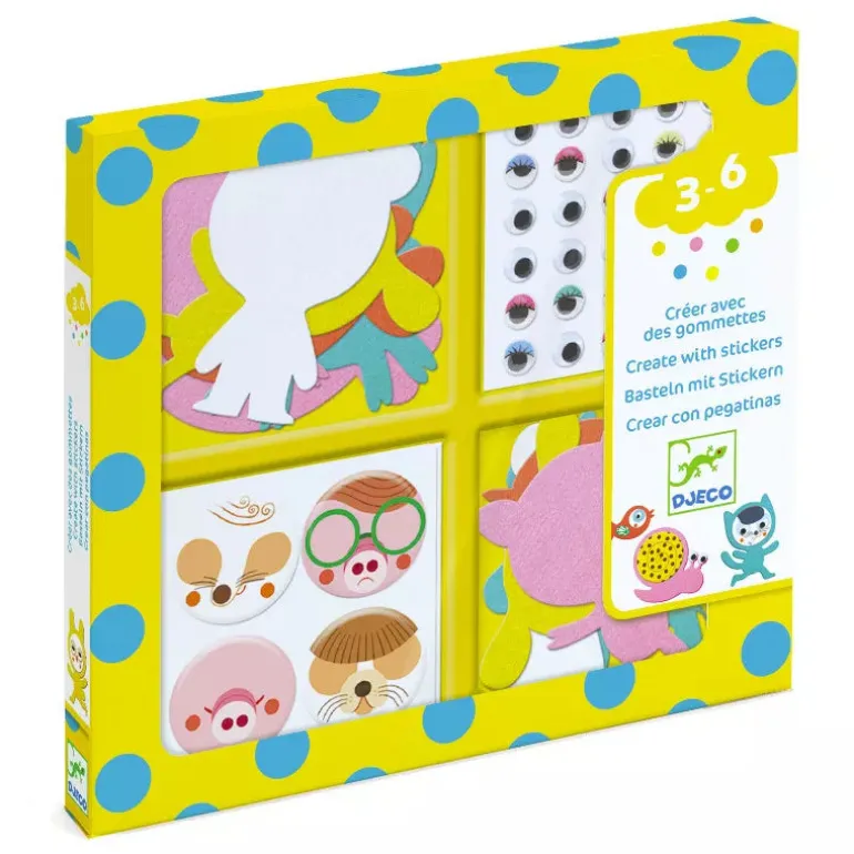 Djeco Stickers I love animals