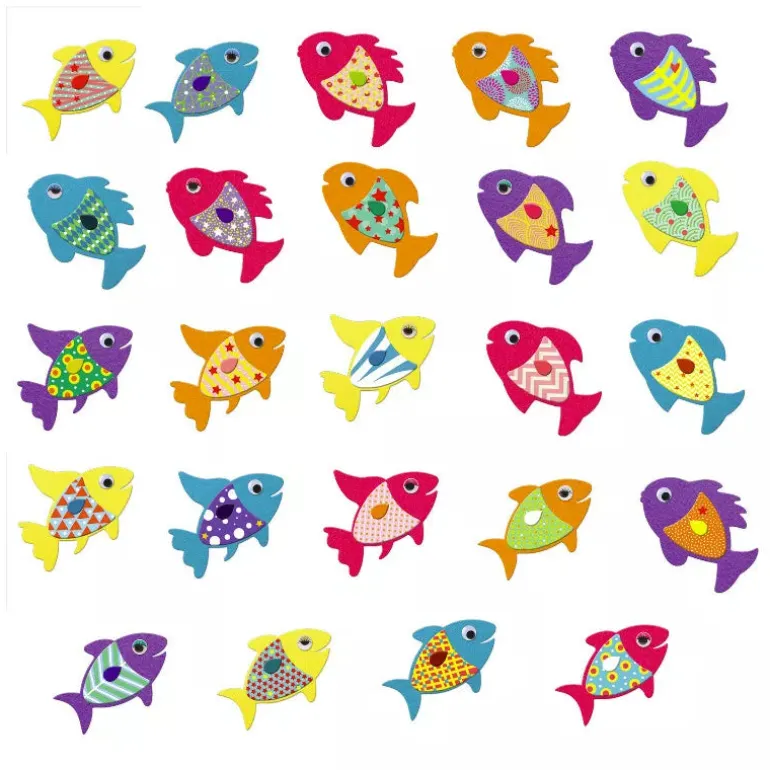 Djeco Stickers I love fish