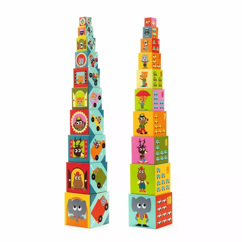 Djeco Vehicles Stacking Blocks
