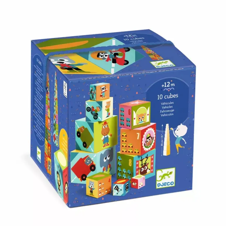 Djeco Vehicles Stacking Blocks