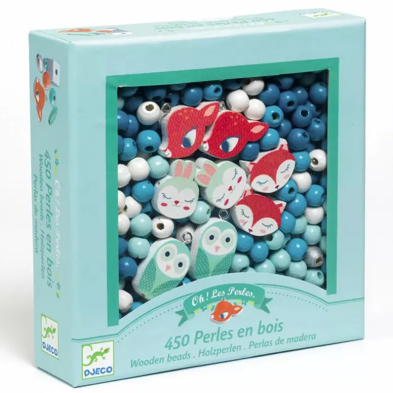 Djeco Wooden Beads, Small animals