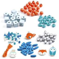 Djeco Wooden Beads, Small animals