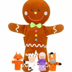 Fiesta Crafts Gingerbread Man with Finger Puppets Set