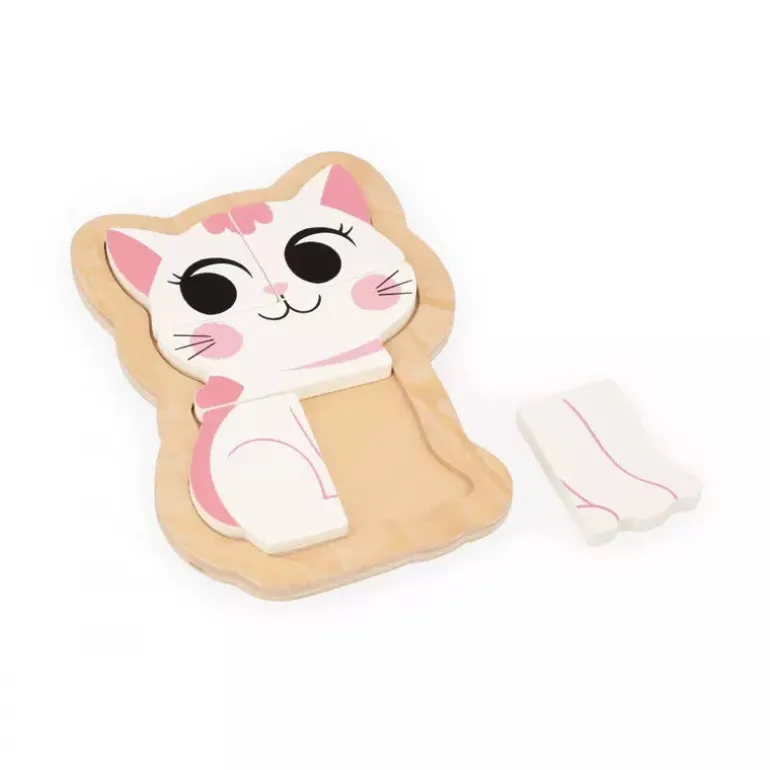 Janod 4 Progressive Puzzles - Pet