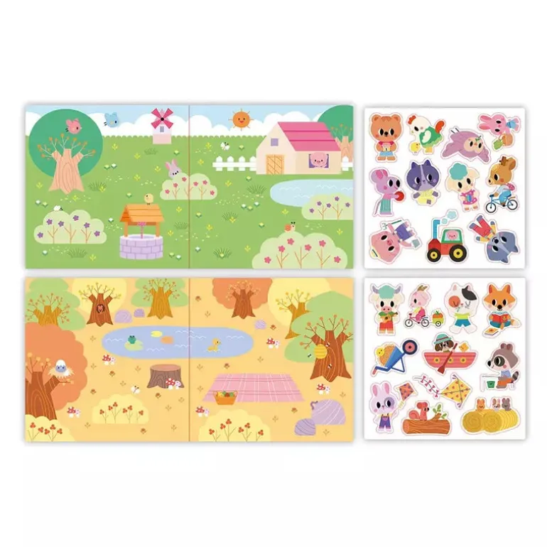 Janod 2 Years - Repositionable Thick Stickers