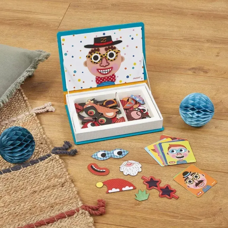 Janod Boy's Crazy Faces Magneti'book