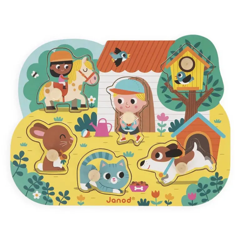 Janod Country Puzzle Peg Puzzle