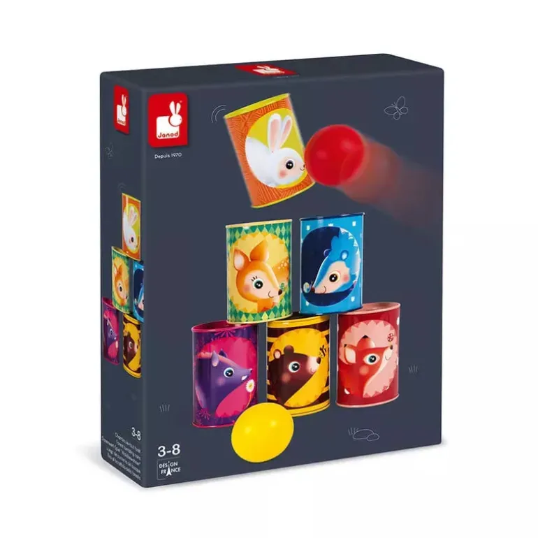 Janod Forest Tumbling Cans