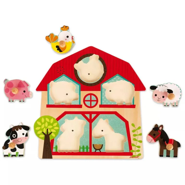 Janod Musical Puzzle – Friends of the Farm