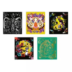 Janod Scratch Art Animals Of The World