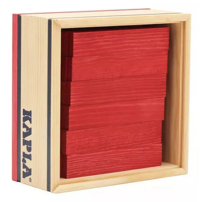 KAPLA® 40 Coloured Planks Red