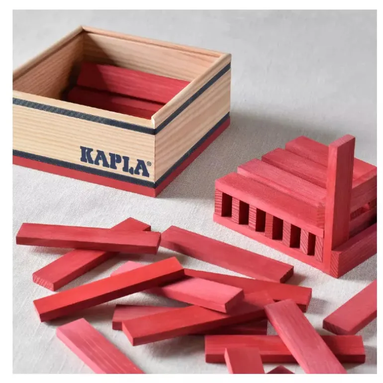 KAPLA® 40 Coloured Planks Red