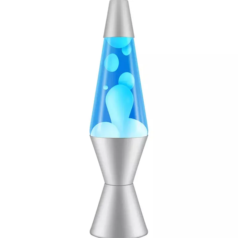 Lava Lamp Classic (White/Blue) 14.5"