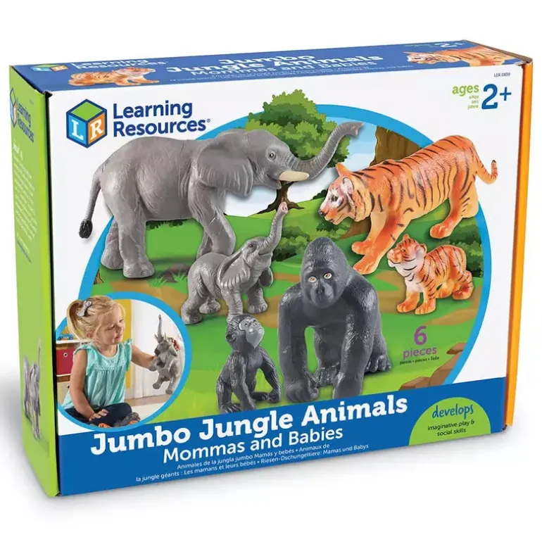 Learning Resources Jumbo Jungle Animals - Mommas And Babies