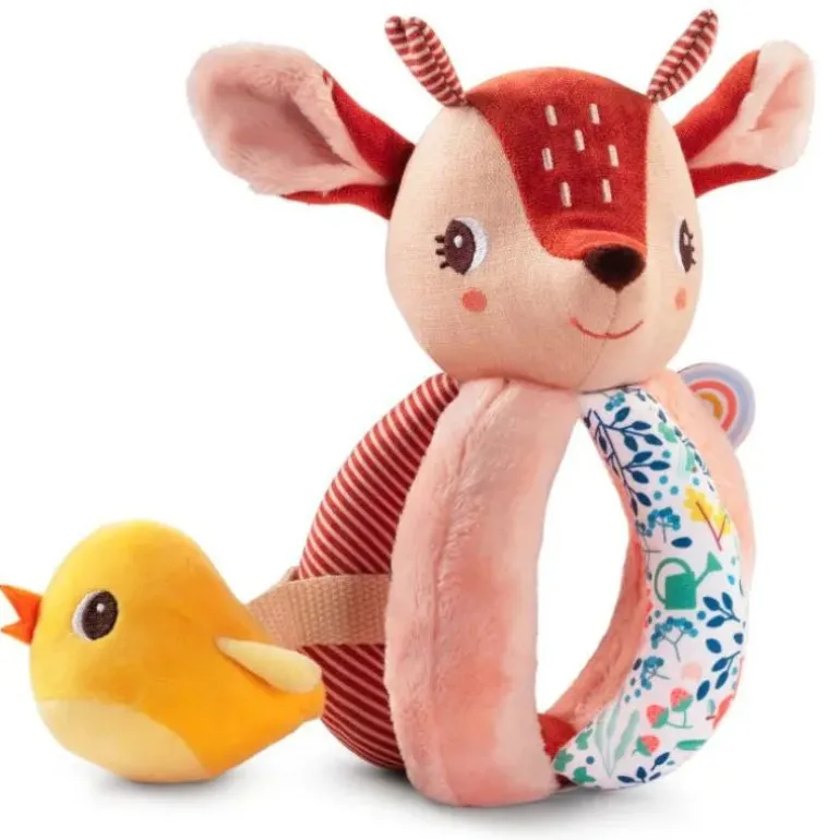 Lilliputiens I'm Discovering Stella The Faon Rattle With Handles