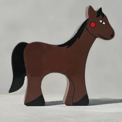Magnetic Wooden Horse Play Figure