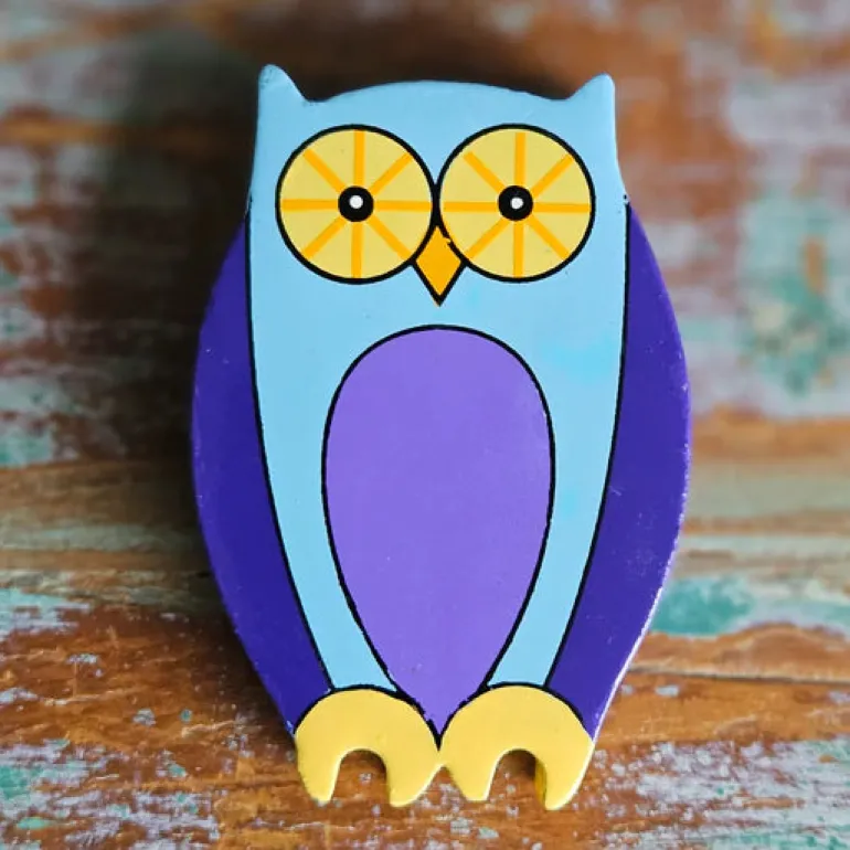 Magnetic Wooden Owl Play Figure