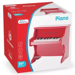 New Classic Toys Red Piano 18 keys
