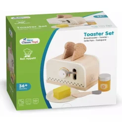 New Classic Toys Toaster Set White