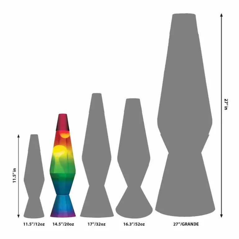 14.5" Rainbow LAVA Lamp