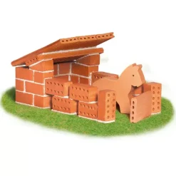 Teifoc Brick Construction Horse Stable