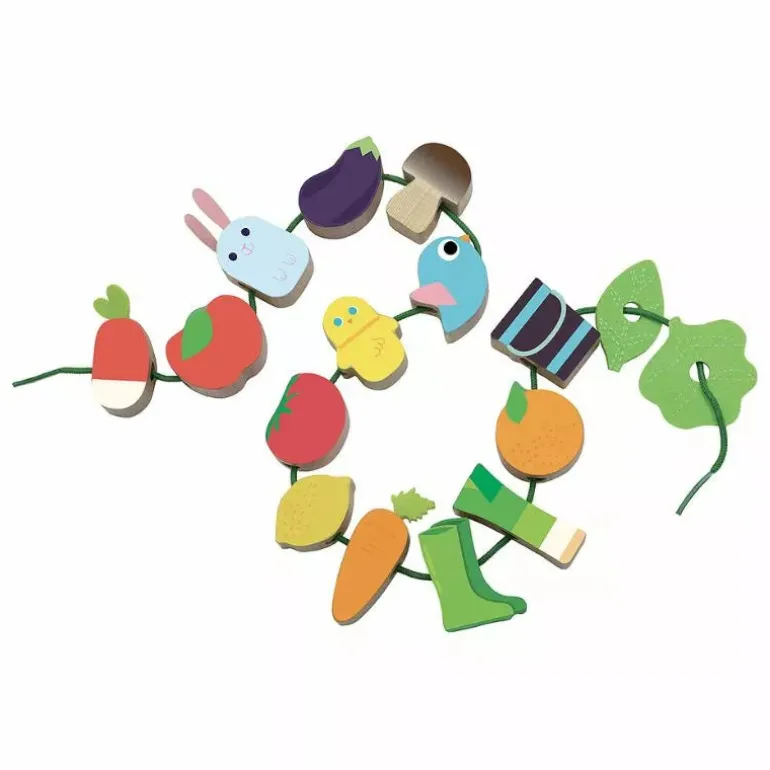Vilac Vegetable Garden Large Beads Set