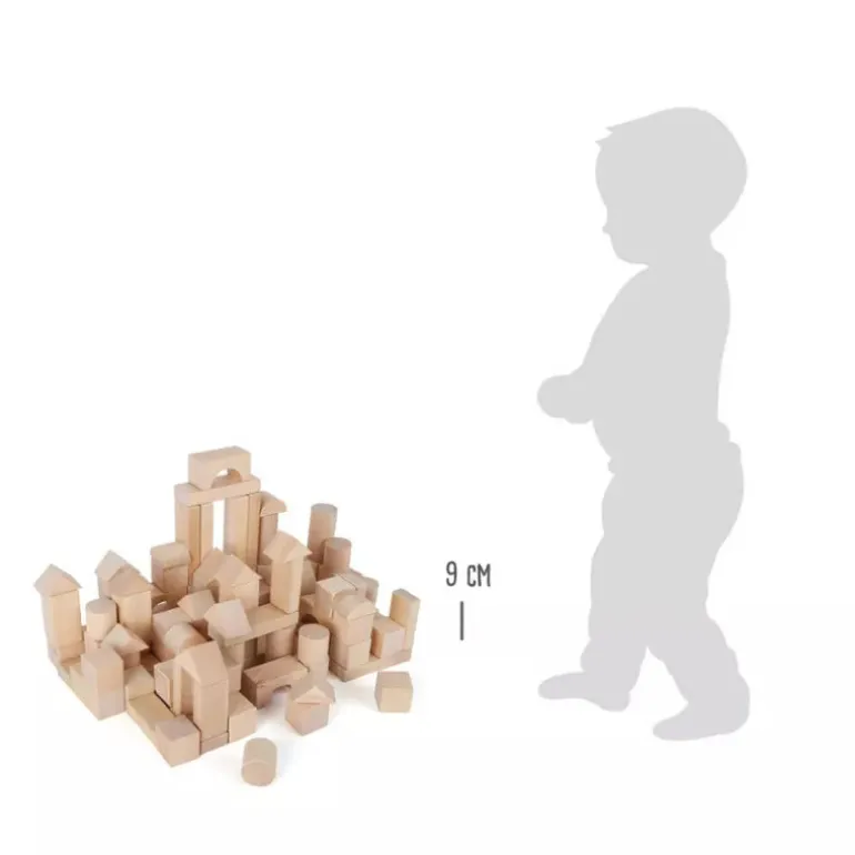 Wooden Blocks Natural 100